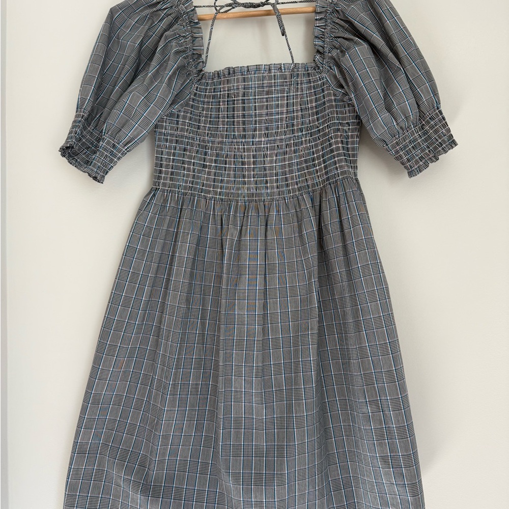Hill House Gray Tartan Mini Dress - Picture 6 of 10